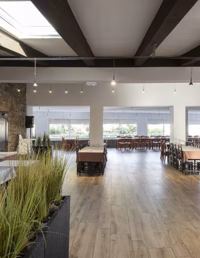 Le restaurant de l'hôtel Maristella à Algajola