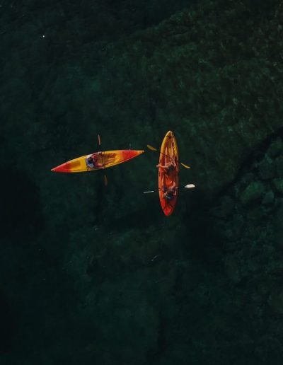 Ballade en kayak le long des côtes à Algajola